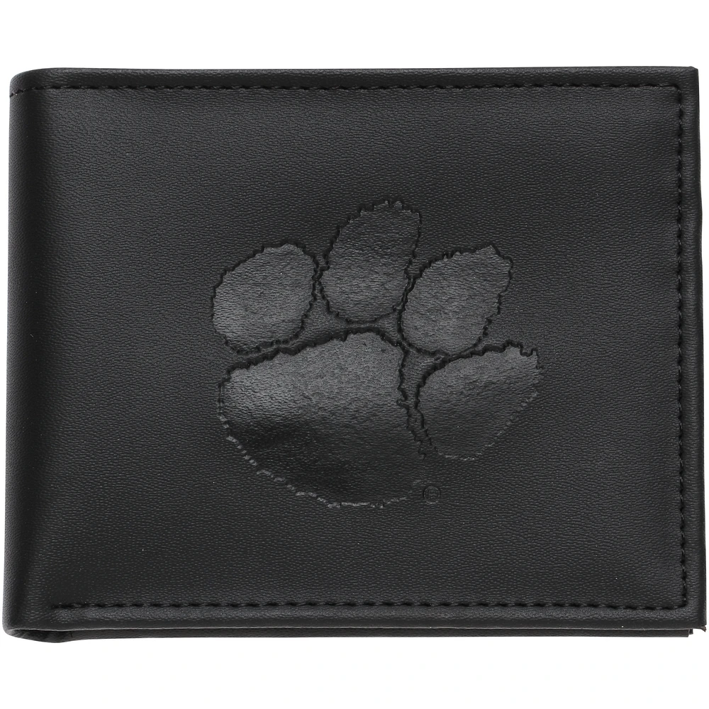 Men's Black Clemson Tigers Hybrid Bi-Fold Wallet