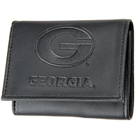 Men's Black Georgia Bulldogs Hybrid Tri-Fold Wallet
