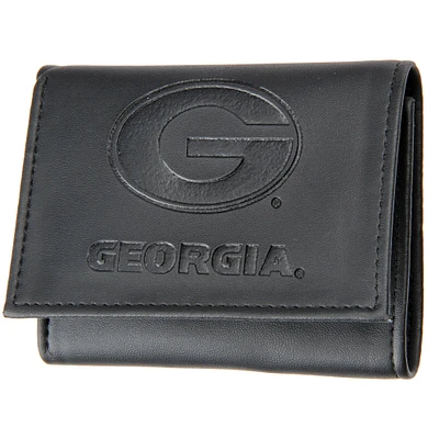 Men's Black Georgia Bulldogs Hybrid Tri-Fold Wallet