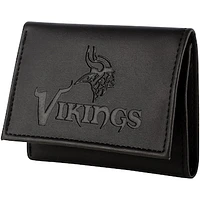 Men's Black Minnesota Vikings Hybrid Tri-Fold Wallet