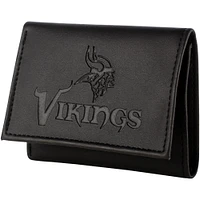 Men's Black Minnesota Vikings Hybrid Tri-Fold Wallet