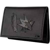 Men's Black San Jose Sharks Hybrid Tri-Fold Wallet