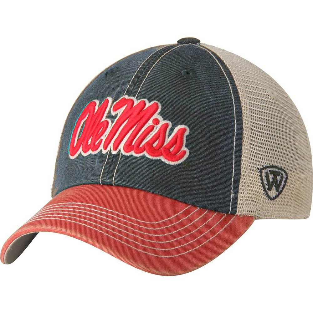 Top of the World Red Ole Miss Rebels Offroad Trucker Adjustable Hat