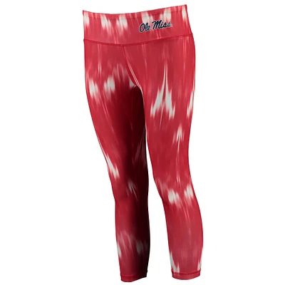 Women's chicka-d Red Ole Miss Rebels Slim Fit Campus Ikat Leggings