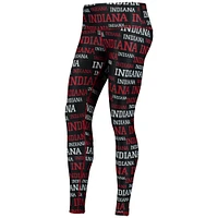 Women's ZooZatz Multi Indiana Hoosiers Stacked Mascot Leggings