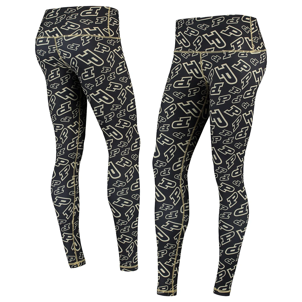 Women's ZooZatz Multi Purdue Boilermakers Stacked Mascot Leggings