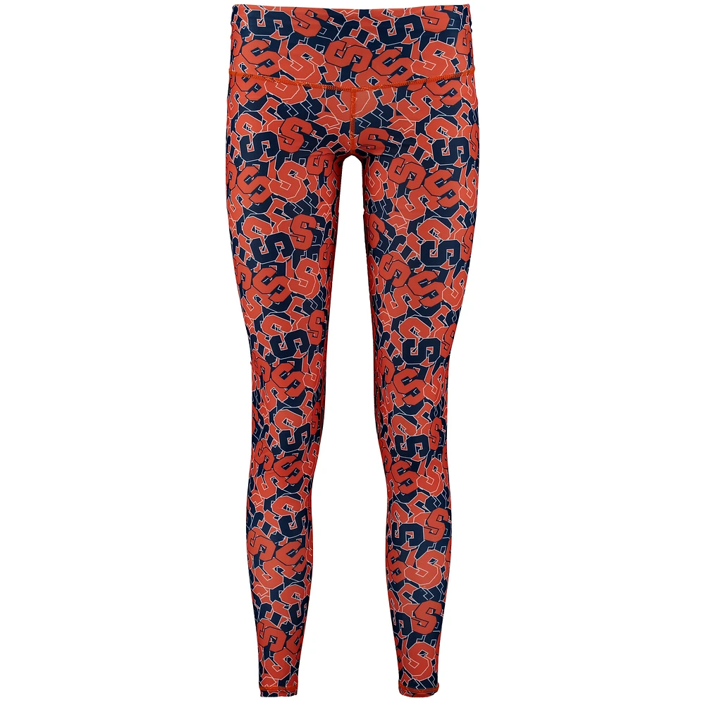 Women's ZooZatz Multi Syracuse Orange Stacked Mascot Leggings