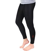 Women's ZooZatz Black Indiana Hoosiers Fleece Leggings