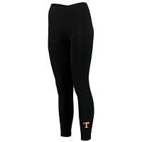 Women's ZooZatz Black Tennessee Volunteers Fleece Leggings