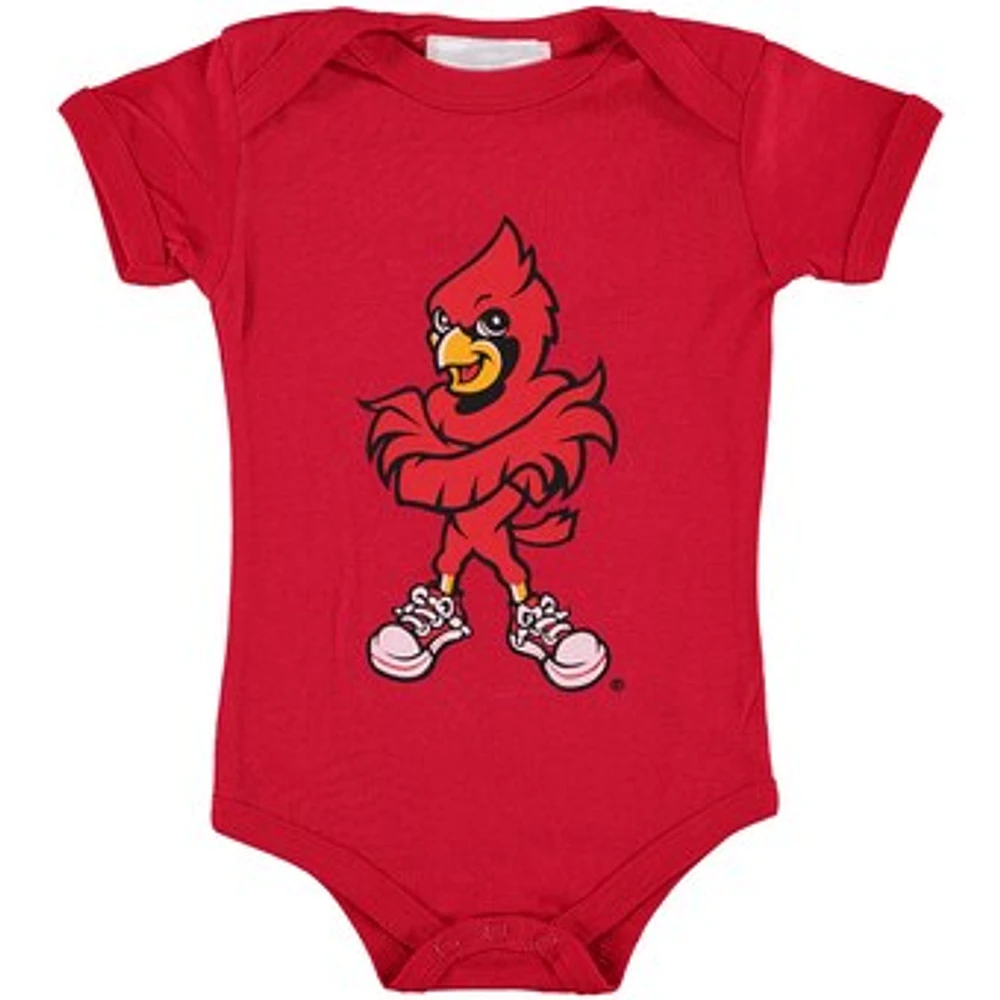 Infant Red Louisville Cardinals Big Logo Bodysuit