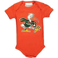 Infant Orange Miami Hurricanes Big Logo Bodysuit