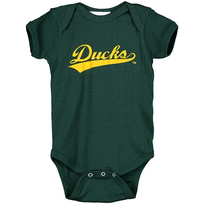 Infant Green Oregon Ducks Big Logo Bodysuit