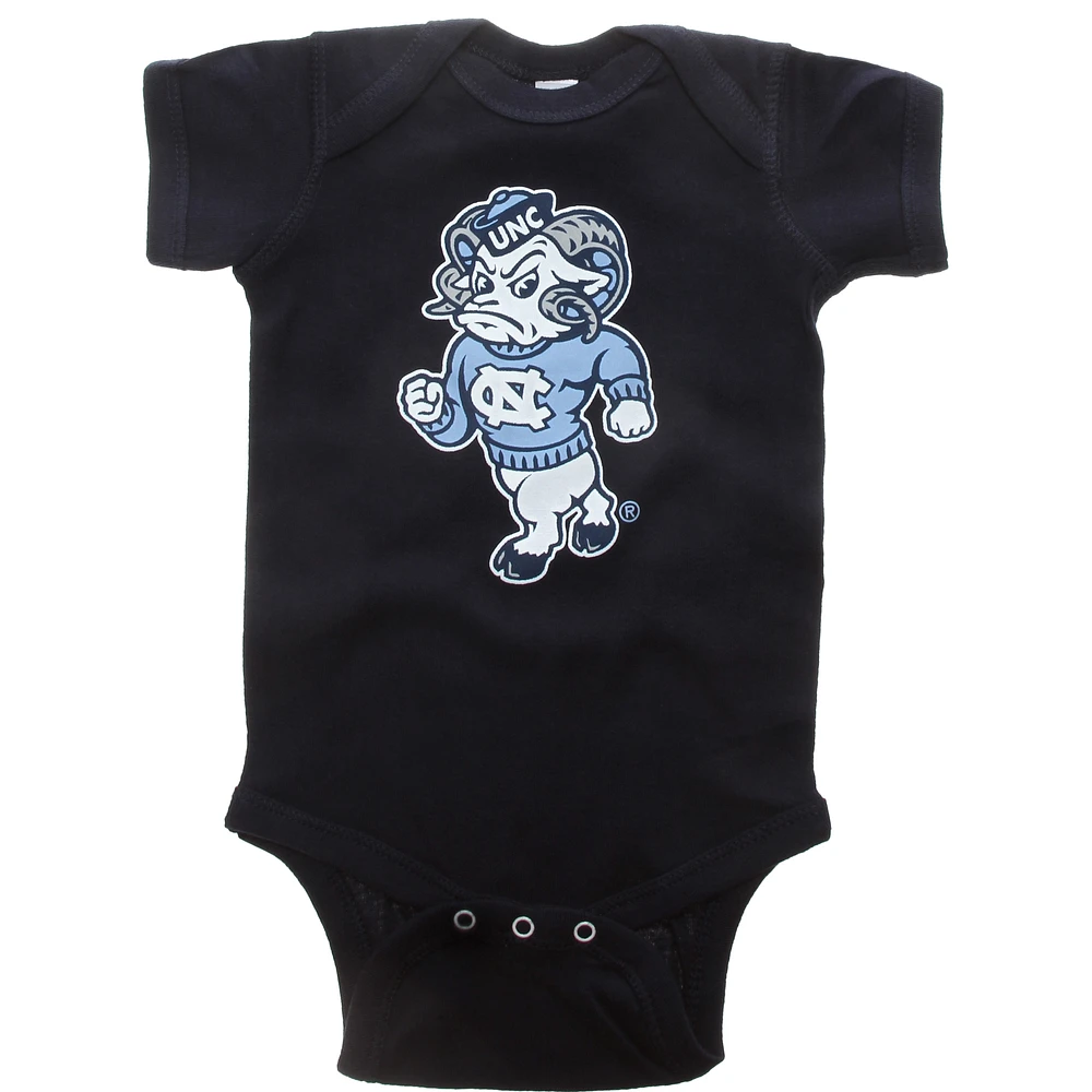 Infant Navy North Carolina Tar Heels Big Logo Bodysuit