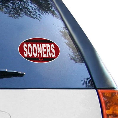 Oklahoma Sooners 6'' x 6'' Vintage Die-Cut Repositionable Vinyl Decal