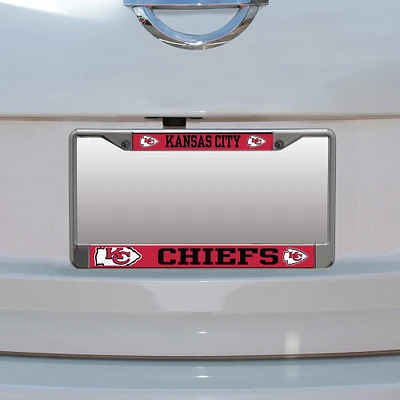 Kansas City Chiefs Small Over Large Mega License Plate Frame