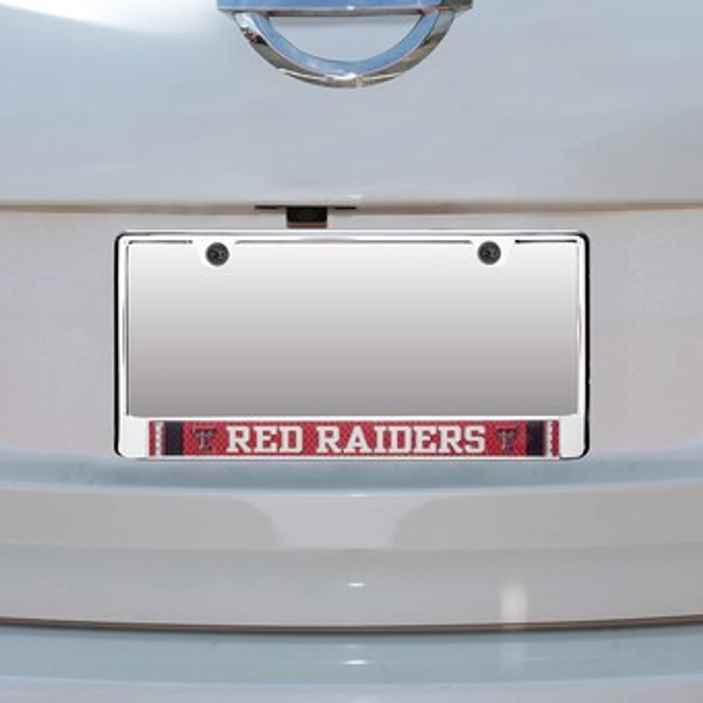 Texas Tech Red Raiders Jersey Bottom Only Metal Acrylic Cut License Plate Frame