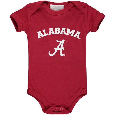 Infant Crimson Alabama Tide Arch Logo Bodysuit