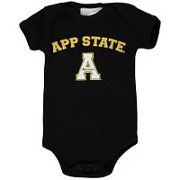 Infant Black Appalachian State Mountaineers Arch Logo Bodysuit