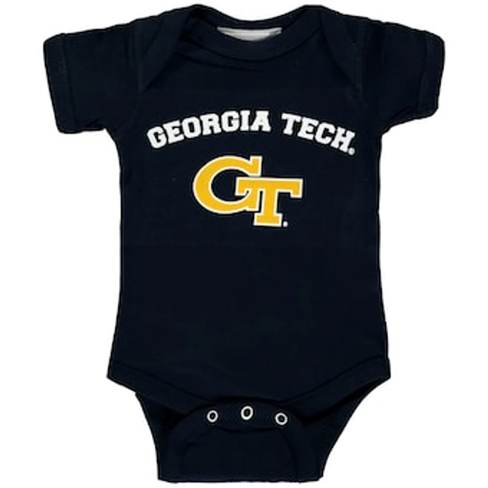 Infant Navy Georgia Tech Yellow Jackets Arch & Logo Bodysuit