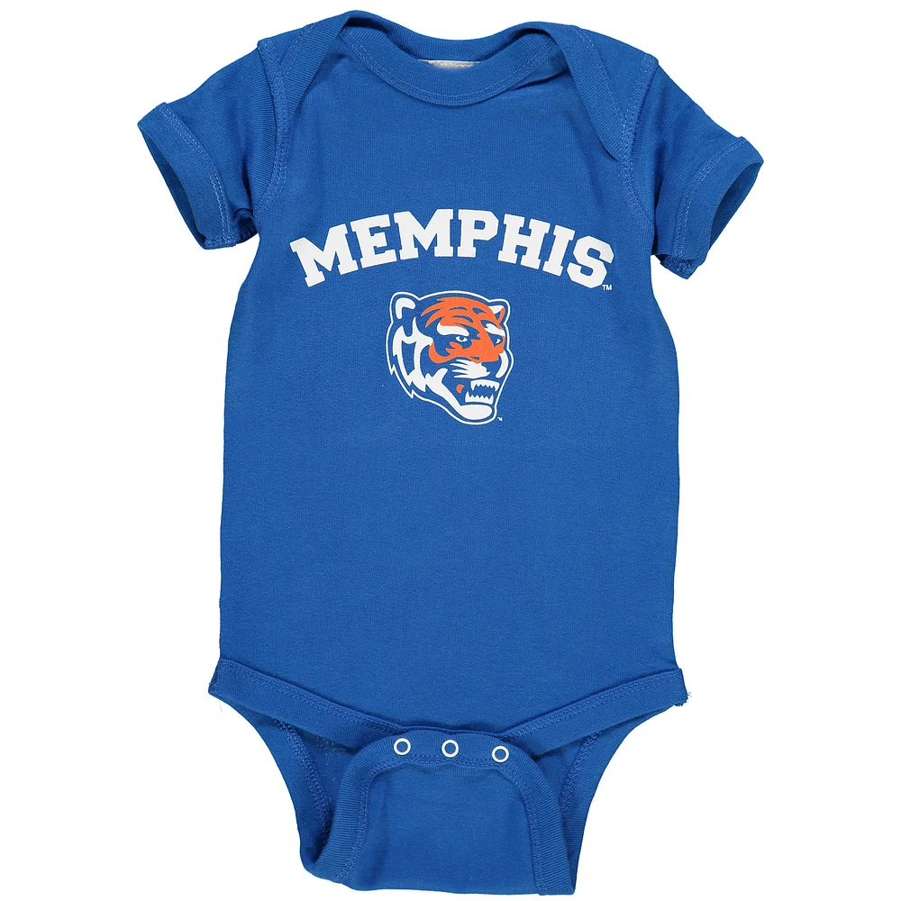 Infant Royal Memphis Tigers Arch & Logo Bodysuit