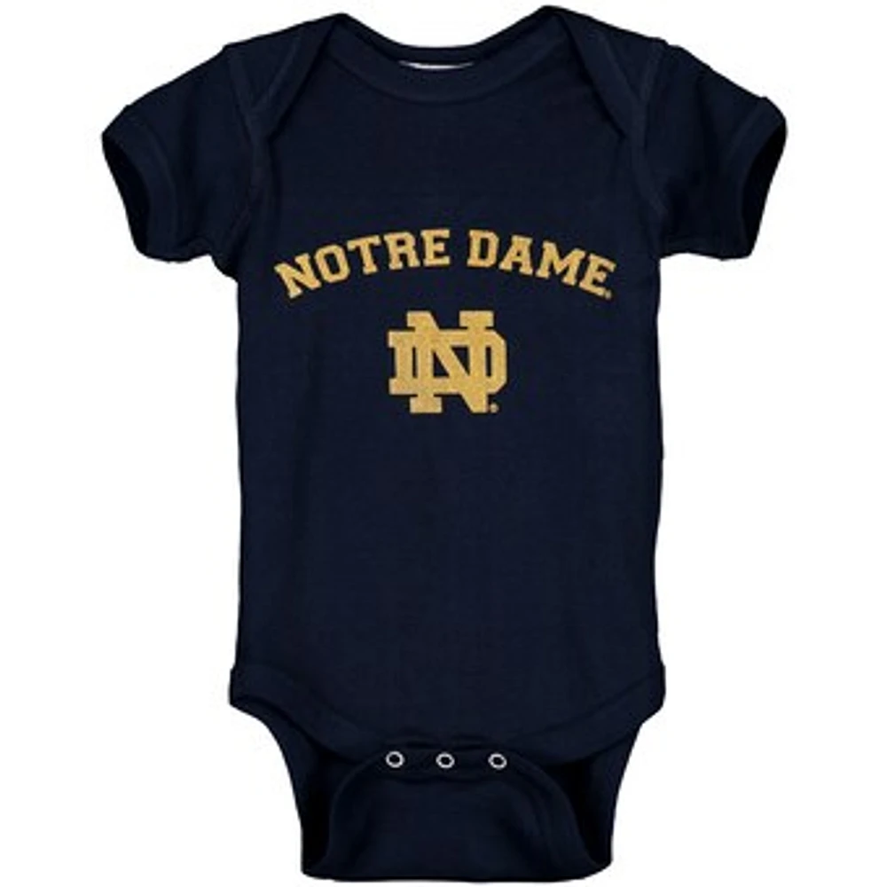 Infant Navy Notre Dame Fighting Irish Arch & Logo Bodysuit