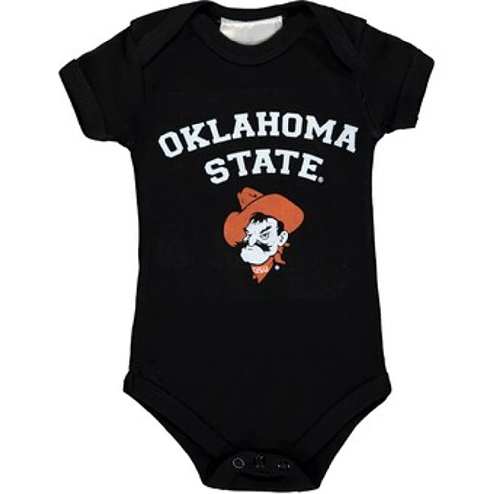 Infant Black Oklahoma State Cowboys Arch & Logo Bodysuit