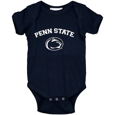 Infant Navy Penn State Nittany Lions Arch & Logo Bodysuit