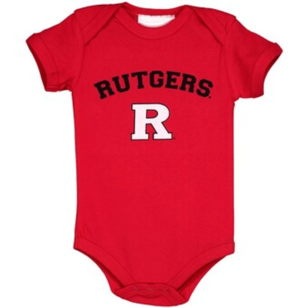 Infant Scarlet Rutgers Knights Arch & Logo Bodysuit