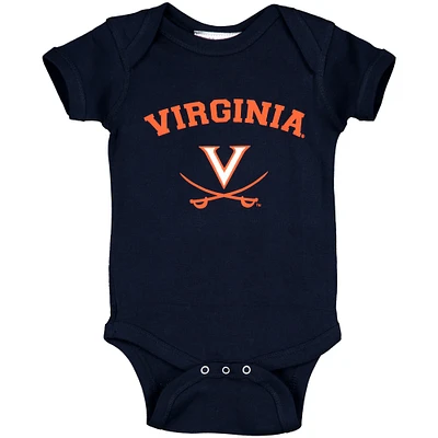 Infant Navy Virginia Cavaliers Arch & Logo Bodysuit