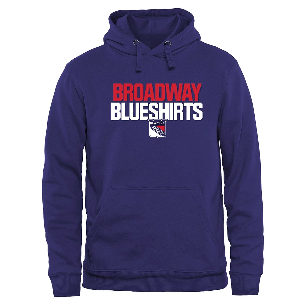 New York Rangers Home Ice Pullover Hoodie - Royal