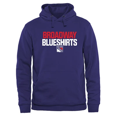 New York Rangers Home Ice Pullover Hoodie - Royal