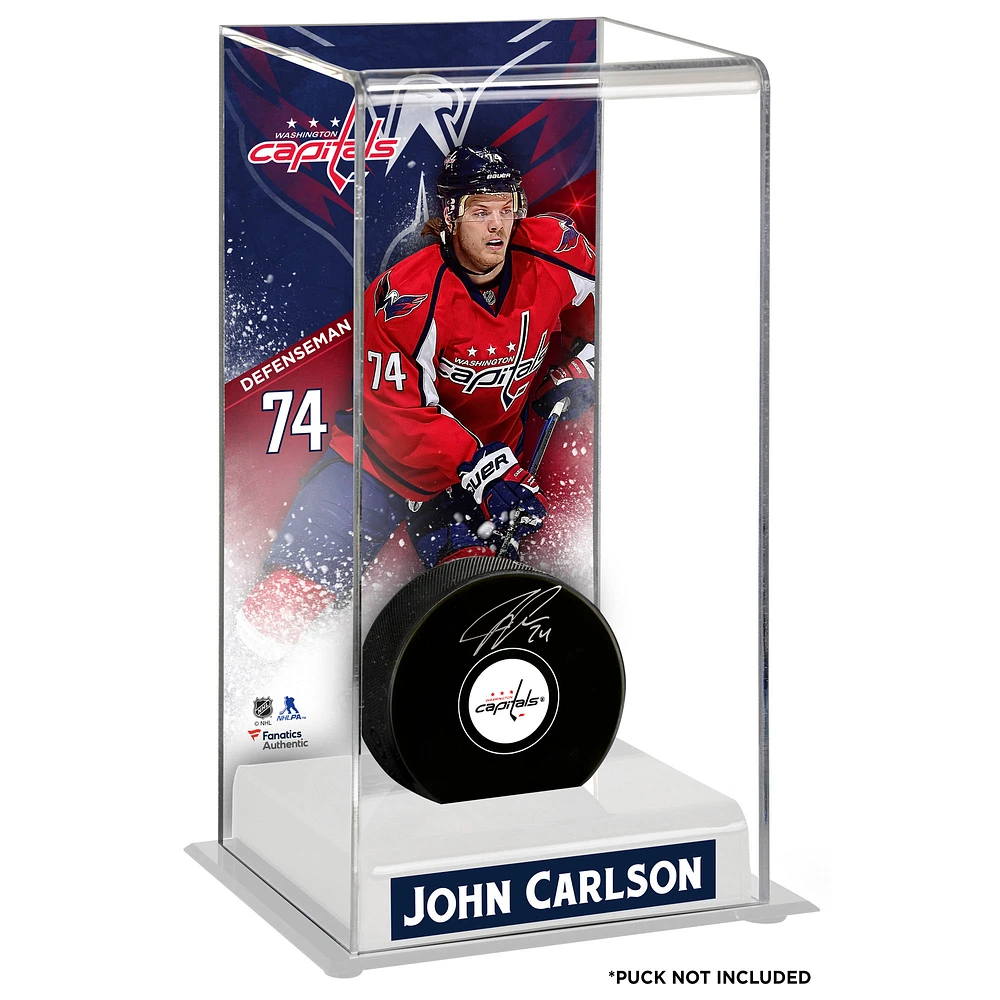 John Carlson Washington Capitals Deluxe Tall Hockey Puck Case