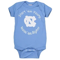 Newborn & Infant Carolina Blue North Tar Heels Start 'Em Young Bodysuit