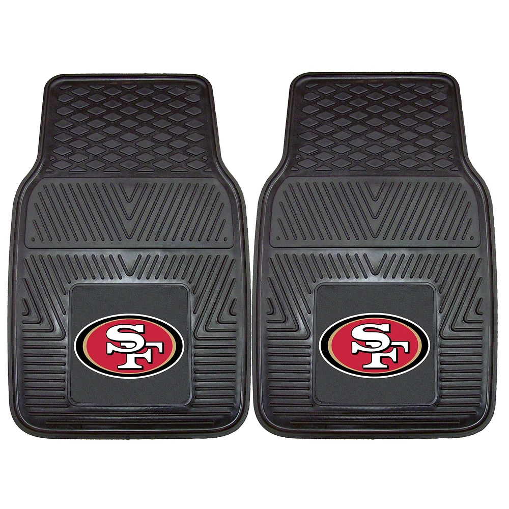 San Francisco 49ers 27" x 18" 2-Pack Vinyl Car Mat Set