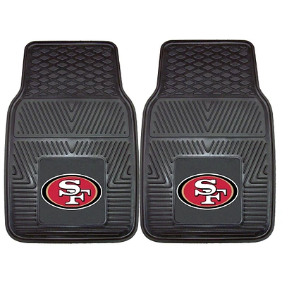 San Francisco 49ers 27" x 18" 2-Pack Vinyl Car Mat Set