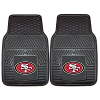 San Francisco 49ers 27" x 18" 2-Pack Vinyl Car Mat Set