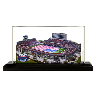 Florida Atlantic Owls 19" x 9" Light Up Stadium with Display Case