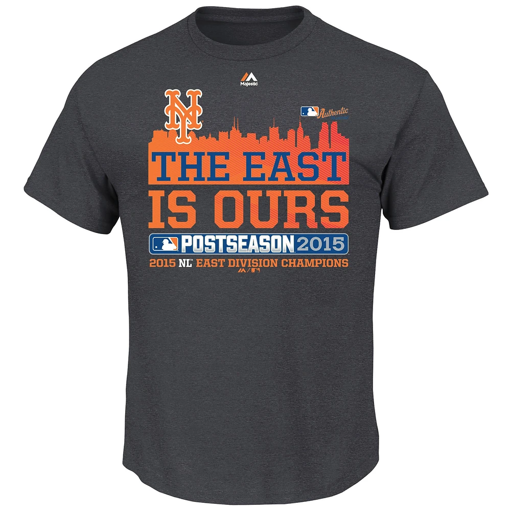 Youth Majestic Charcoal New York Mets 2015 NL East Division Champions The East is Ours T-Shirt