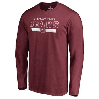Men's Maroon Missouri State University Bears Team Strong Long Sleeve T-Shirt