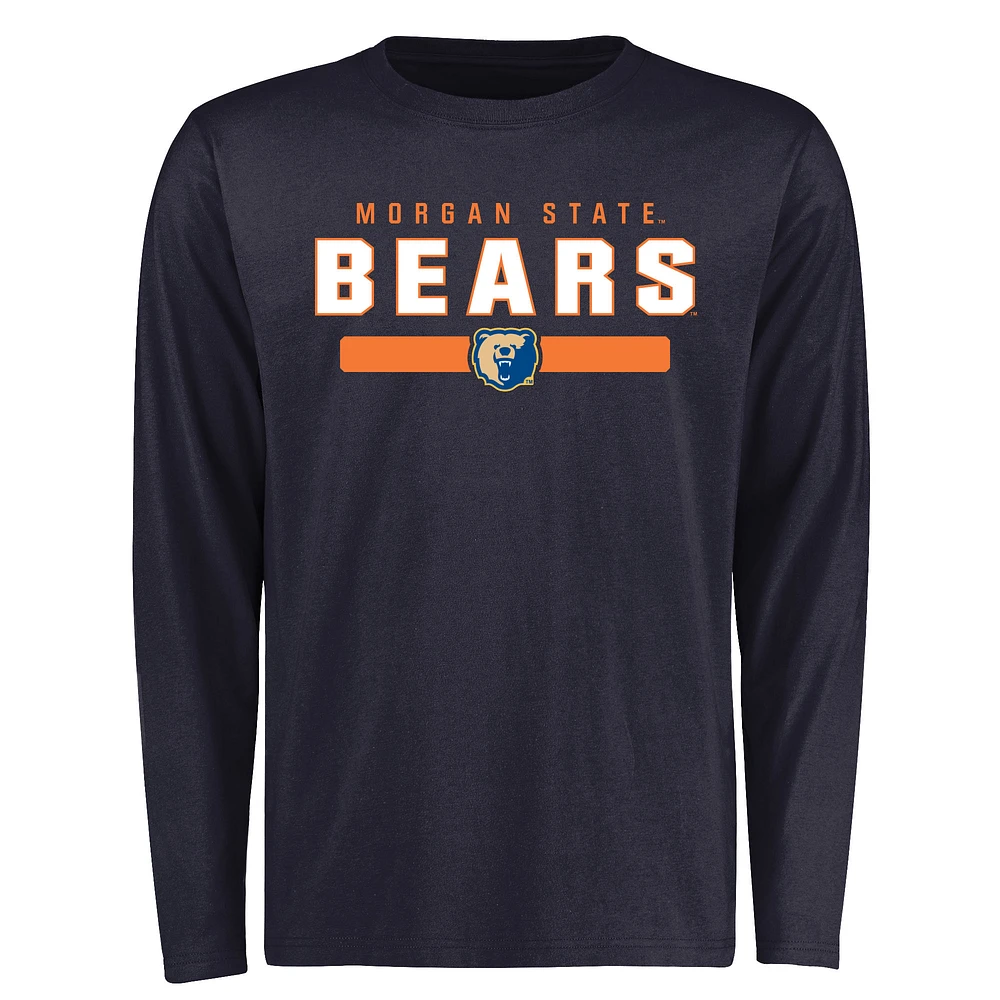 Men's Navy Morgan State Bears Team Strong Long Sleeve T-Shirt