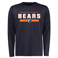 Men's Navy Morgan State Bears Team Strong Long Sleeve T-Shirt
