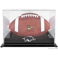 Arkansas Razorbacks Black Base Football Display Case