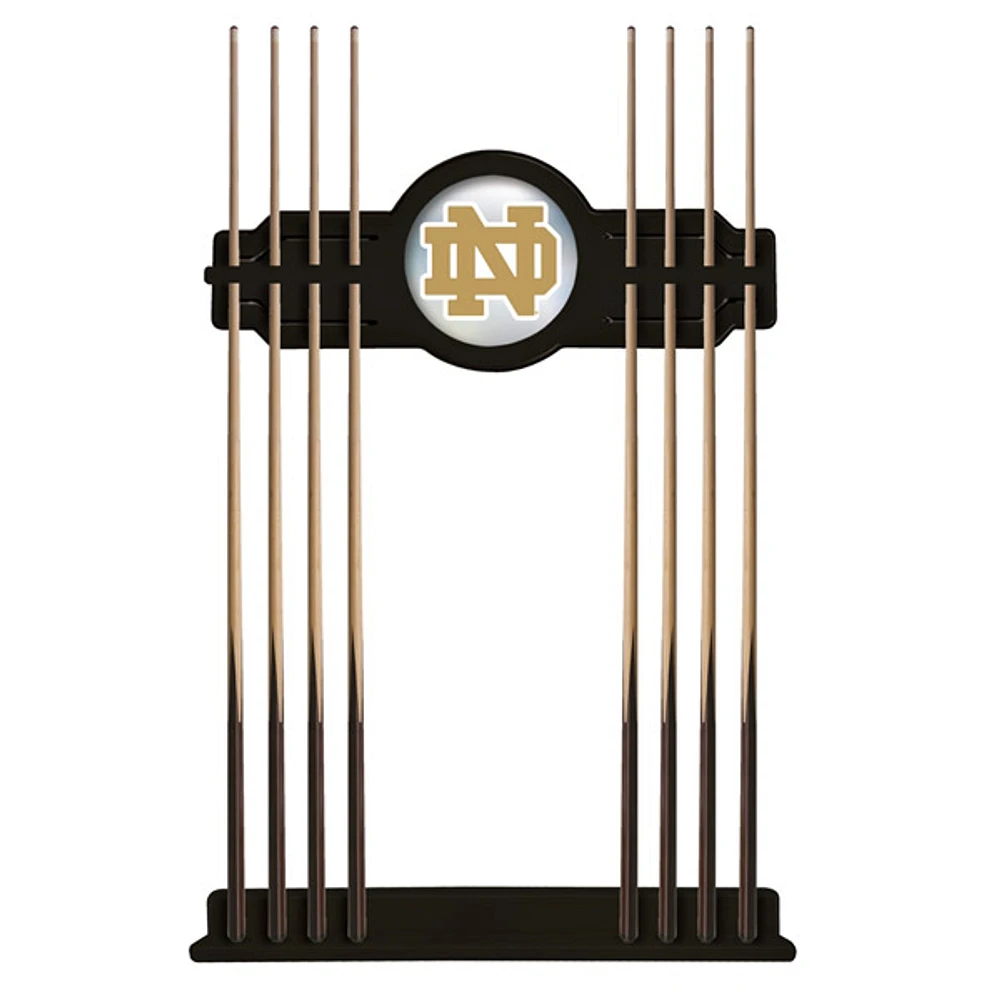 Black Notre Dame Fighting Irish Eight Stick Pool Cue Rack