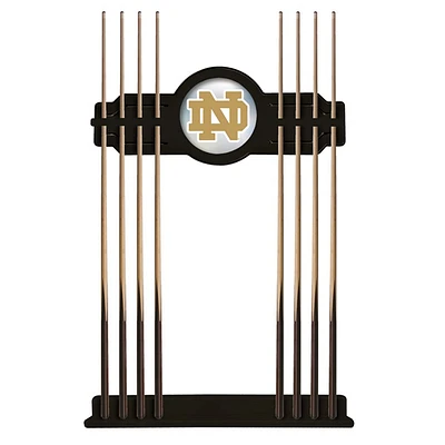 Black Notre Dame Fighting Irish Eight Stick Pool Cue Rack