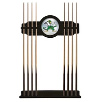 Black Notre Dame Fighting Irish Mascot Eight Stick Pool Cue Rack