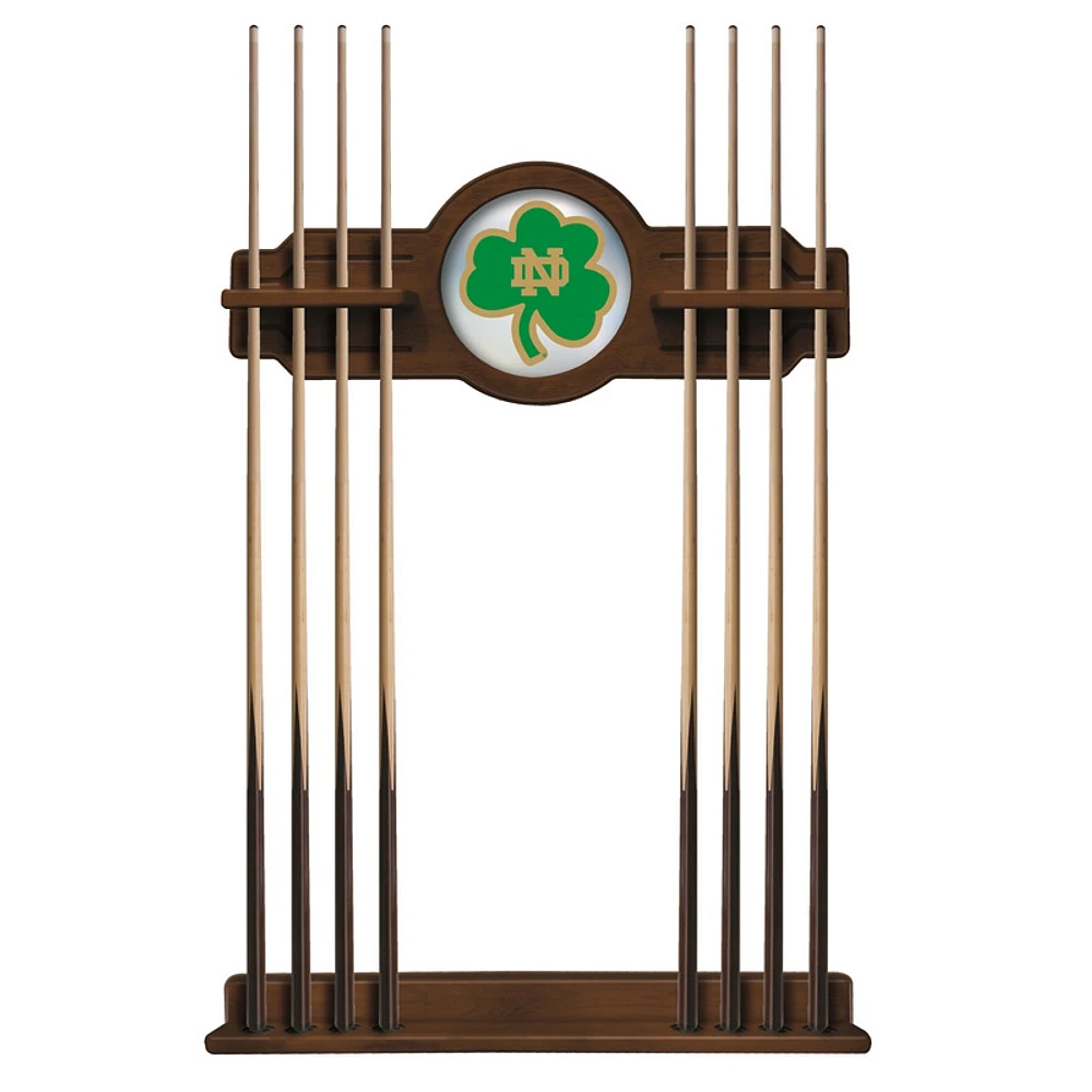 Chardonnay Notre Dame Fighting Irish Shamrock Eight Stick Pool Cue Rack