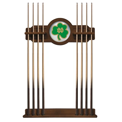Chardonnay Notre Dame Fighting Irish Shamrock Eight Stick Pool Cue Rack