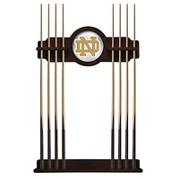 English Tudor Notre Dame Fighting Irish Eight Stick Pool Cue Rack
