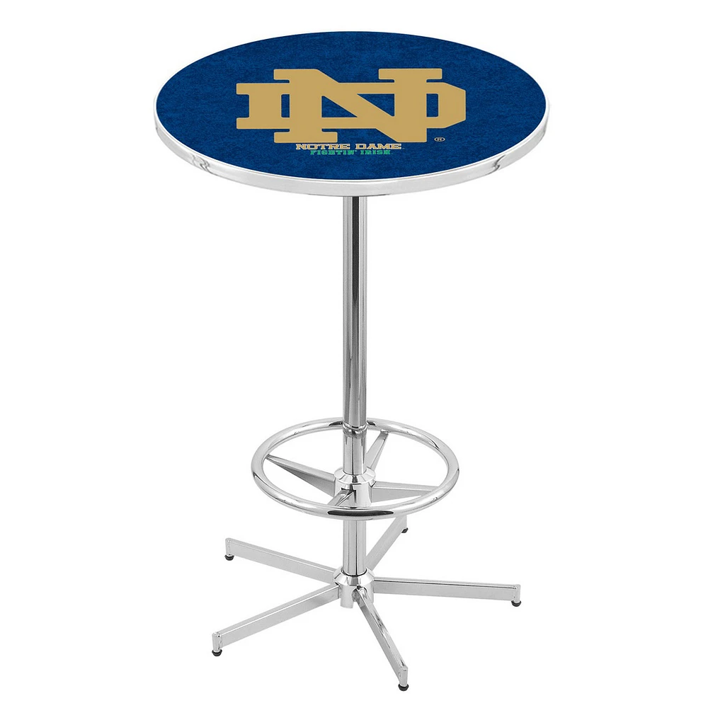 Notre Dame Fighting Irish 42" Alternate Retro Base Chrome Table