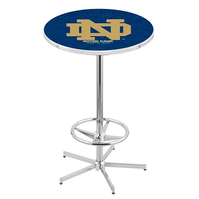 Notre Dame Fighting Irish 42" Alternate Retro Base Chrome Table